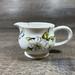 Anthropologie Kitchen | Anthropologie Butterfly Study Footed Creamer Coffee Tea White Azalea Floral | Color: Blue/White | Size: Os