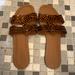 J. Crew Shoes | Jcrew Tortoise Print Sandals Size 8 | Color: Black/Brown | Size: 8
