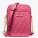 Michael Kors Bags | Michael Kors Jet Set Travel Medium Signature Logo Crossbody Electric Pi | Color: Gold/Pink | Size: Medium