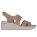 Skechers Women's Slip-ins: Pier-Lite - Slip On By Sandals | Size 8.0 | Mocha | Textile | Vegan | Machine Washable