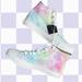 American Eagle Outfitters Shoes | American Eagle Nwt Tie Dye High Top Sneakers Adorable Comfy 70s Mod | Color: Pink/White | Size: 8