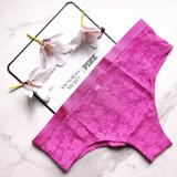 Pink Victoria's Secret Intimates & Sleepwear | Nwt Pink Victoria's Secret Wear Everywhere Lace Cheekster Panty In Pink Berry Sm | Color: Pink | Size: S