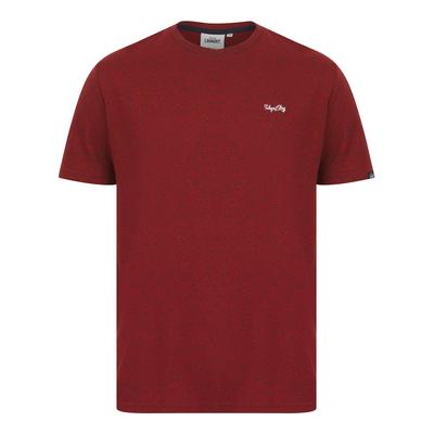 T-Shirts Leon 2 Grindle Crew Neck T-Shirt in Red Grindle / S - Tokyo Laundry