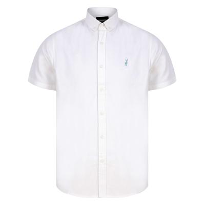 Shirts Buster Short Sleeve Cotton Twill Shirt in Bright White - Kensington Eastside / XL - Tokyo Laundry
