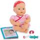 Baby Sweetheart Baby Puppe mit Kleidung, Schnuller und Zubehör zum Arztbesuch – Weiche Puppe und Bilderbuch auf Englisch – Spielzeug ab 2 Jahre