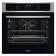 Zanussi ZOPND7XN Built In Electric Single Oven with Pyrolytic Cleaning - Stainless Steel/Black - A+ Rated