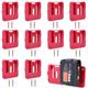 Biswaye 10-Pack M18 Battery Holder Compatible with Milwaukee M18 18 Volt Battery Dock Holder, Wall Mount Batteries Storage for Work Van, Shelf, Toolbox