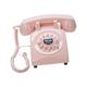 Guestbook Phone Vintage Corded Phone Record Messages Desk Telephone Retro Landline Phone for Special Occasions Decoration, Pink