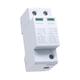 Air switches Circuit Breaker Surge Protection Device SPD DC 600V 800V 1000V 2P DC1000V 20KA~40ka Low Voltage Arrester House DIN Rail 2 Pole Protector Automatic switch (Color : White Ce, Size : 2P 60