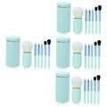 MAGICLULU 4 Sets Makeup Brush Set Cosmetic Brush Kit Portable Makeup Brush Loose Mini Brush for Makeup Girl Makeup Brush Major Storage Box Applicator Eye Shadow Brush Travel Wool