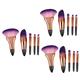 MAGICLULU 15 Pcs Mini Makeup Brush Set Makeup Tools Eye Makeup Face Makeup Brush Cosmetology Kit Women Makeup Powder Brush Detail Eye Brush Purple Blush Brush Portable Miss Plastic