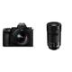 Panasonic LUMIX DC-S5M2XKE Spiegellose Vollformatkamera mit LUMIX S-R2060 20-60mm F3.5-5.6 Objektiv & S-R70300E LUMIX S Teleobjektiv (70-300mm, L-Mount Objektiv