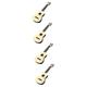 FAVOMOTO 4pcs Guitar Toy Toys Guitars Toy Guitar Kids Toy Beginner Ukulele Kids Guitar Ukulele for Kids Toy Ukulele Guitar for Kids Ukulele for Beginner Kids Ukulele Music Plastic Toddler