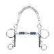 Kuuleyn Steel Chain Heavy Duty for Horse, Western Easy Clip Curb Bit Chain, Horse Mouth Bit 125mm Stainless Steel Horse Snaffle Bit for Training Equestrian Equipment