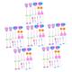 ifundom 12 Sets 18pcs Cleaning Tool Set Children Toys Cooking Utensils Toy Kids Cleaning Trolly Vaccume Preschool Miniature Dollhouse Decoration Household Accessories Plastic Toddler