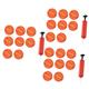 FAVOMOTO 3 Sets 9pcs Outdoor Sports Ball Mini Toy Beach Inflatable Balls Kids Sports Toy Inflatable Toy Toddlers Outdoor Toy Outside Toy Outside Kids Toys Basketball Small Ball Baby Red