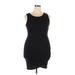 Leith Casual Dress - Bodycon Crew Neck Sleeveless: Black Solid Dresses - Women's Size X-Large