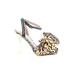 Betsey Johnson Sandals: Green Leopard Print Shoes - Women's Size 6 1/2 - Open Toe