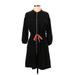 Zara Casual Dress - Shirtdress: Black Dresses - Women's Size Small