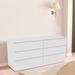 Minimalist Design Double Dresser with Six Drawers