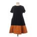 Cos Casual Dress - A-Line: Brown Color Block Dresses - Women's Size X-Small
