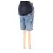 Old Navy - Maternity Denim Shorts: Blue Bottoms - Women's Size 8 Maternity