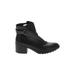 Aldo Ankle Boots: Black Solid Shoes - Women's Size 8 1/2 - Round Toe