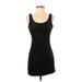 Forever 21 Casual Dress - Bodycon Scoop Neck Sleeveless: Black Solid Dresses - Women's Size Small