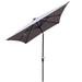 Arlmont & Co. 10 X 6.5T Rectangular Patio Solar LED Lighted Outdoor Market Umbrella in Gray | Wayfair 1890D7349DD44D7F9DE8114814DF5923