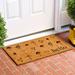 Calloway Mills Hello Non-Slip Indoor Outdoor Door Mat Coir in White | 36 H x 24 W x 0.6 D in | Wayfair 112222436