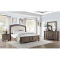 Lark Manor™ Cosey Sleigh 4 Piece Bedroom Set Upholstered, Wood in Brown | California King | Wayfair 5ED53FC058884089A4019CC99DD1B272