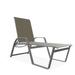 Red Barrel Studio® Holna Reclining Chaise Lounge Metal in Gray | 48 H x 27.75 W x 65 D in | Outdoor Furniture | Wayfair