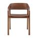 George Oliver Khaydian Low Back Arm Chair Dining Chair Wood in Brown | 29 H x 22 W x 20.5 D in | Wayfair 706357895F9A44B49077A43DF33D043B