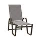 Red Barrel Studio® Holna Reclining Chaise Lounge Metal in Blue/Brown/Gray | 48 H x 27.75 W x 65 D in | Outdoor Furniture | Wayfair