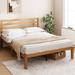 Winston Porter Rithik Solid Wood Slat Bed Wood in Brown | 37.9 H x 59.5 W x 81.5 D in | Wayfair 38A1EAA9A74646F4A1719213A3A19881