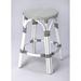 Mistana™ Alastair Bar & Counter Stool Metal in Green/White | Counter Stool (24" Seat Height) | Wayfair B28668D9AFA64303BFE90BEC3E4C8368