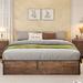 Millwood Pines Clayne lift up storage bed Wood in Brown | King | Wayfair B110AFEC62E04B729FE4EADC5D4542A6