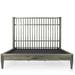 Maria Yee Katsura Solid Wood Low Profile Platform Bed Wood in White/Black | 58 H x 70.75 W x 85.75 D in | Wayfair 249-107603FN0