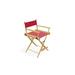 Telescope Casual World Famous Counter Height Folding Director Chair Solid Wood in Red/Brown | 41 H x 24 W x 17 D in | Wayfair 151301C01