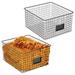mDesign Bedroom Closet Storage Organizer Basket, Label Slot Metal in Black | 14.17 H x 12.2 W x 14.96 D in | Wayfair 22054MDCO