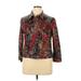 Ruby Rd. Jacket: Short Red Paisley Jackets & Outerwear - Women's Size 16 - Print Wash