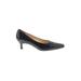 Salvatore Ferragamo Heels: Pumps Kitten Heel Cocktail Party Black Solid Shoes - Women's Size 9 - Pointed Toe
