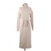 Rachel Zoe Casual Dress - Sweater Dress: Tan Dresses - Women's Size Small