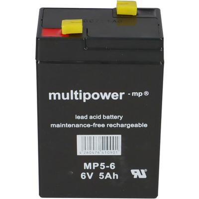 Multipower - Blei-Akku MP5-6 Pb 6V / 5Ah Faston 4,8 Image