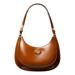 Robinson Spazzolato Crescent Leather Shoulder Bag