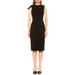 Larisa Foldover Boatneck Sheath Dress