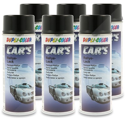 Dupli Color 6x 400 ml CAR'S Rallye-Lack Spraydose schwarz glänzend [Hersteller-Nr. 385865] Image
