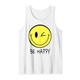 Be Happy Smile Face T-Shirt Happy Smiling Face für Kinder, 70er Jahre, gelb Tank Top