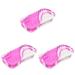 Bath Massage Brush 3 Pieces Silicone Shower Scrubber Massager Scalp Double Sided Glabrous Skin Child Man Silica Gel