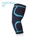 1Pcs Durable Sport Safety Breathable Elastic Elbow Pads Arm Support Elbow Brace Arm Sleeve LIGHT BLUE M